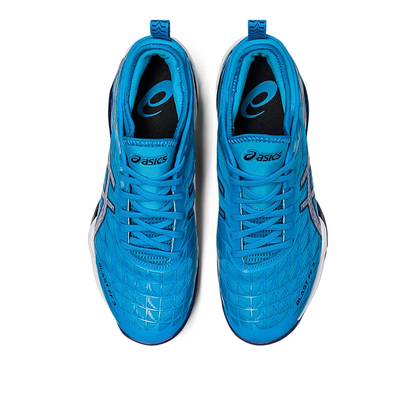 asics blast ff 3 mens indoor court shoe badminton squash pickleball top view