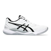 asics gel tactic 12 mens inddor court shoe for pickleball squash badminton white and black color 1071A090.102