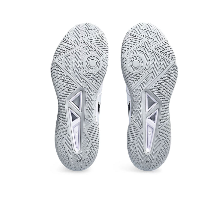 asics gel tactic 12 mens inddor court shoe for pickleball squash badminton white and black color 1071A090.102 sole