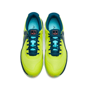 kanso dragonfly 2 indoor court shoe from sweden lime / blue color top view
