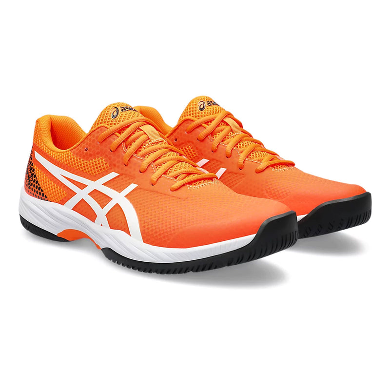 asics gel game 9 pickleball court shoe men orange front view