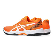 asics gel game 9 pickleball court shoe men orange back view