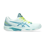 asics solution speed ff2 outdoor court shoe womens ladies light fast soothing sea color lateral side
