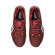 asics solution speed ff2 outdoor court shoe tennis pickleball antique red top view