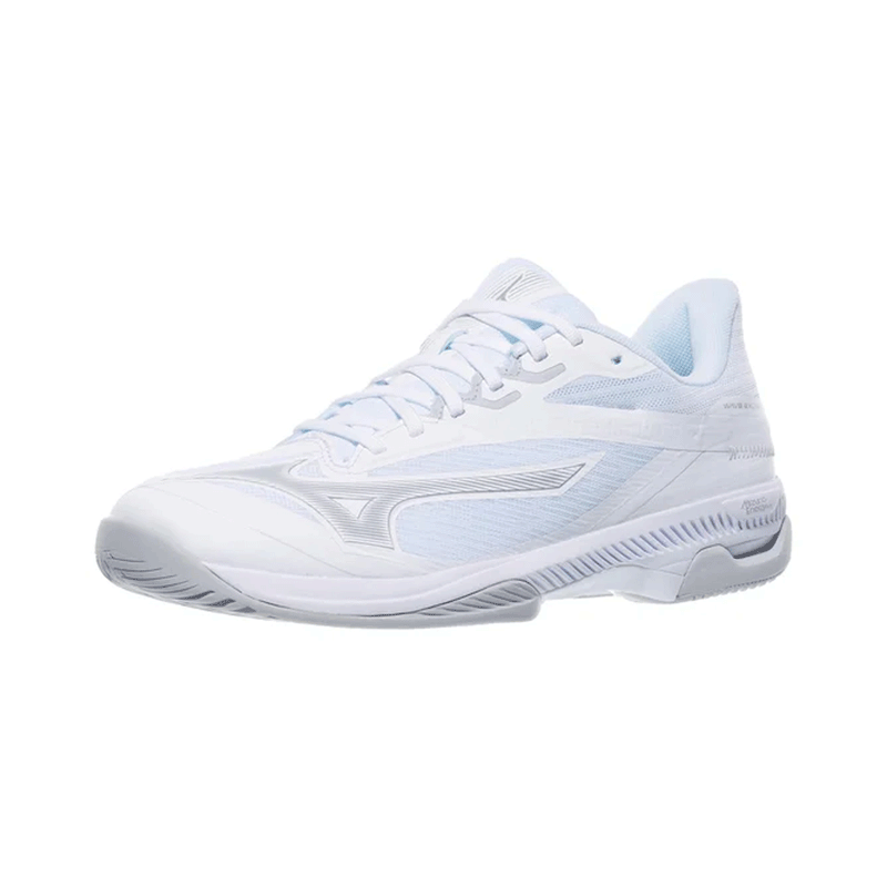 mizuno exceed court ac tennis pickleball shoe white gray