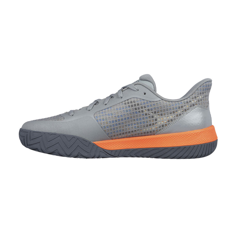 skechers viper court pro grey orange mens pickleball shoe sketchers