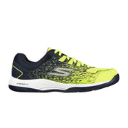 skechers viper court mens pickleabll court shoe outdoor black yellow