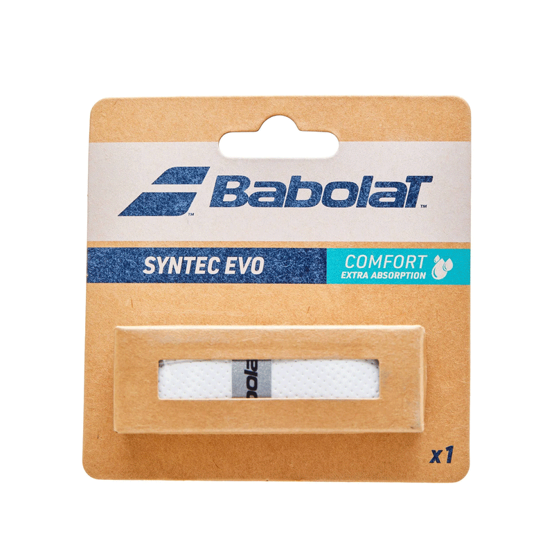 Babolat synte evo cushion grip for tennis squash and pickleball white
