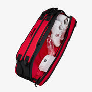 Wilspn clash v2 tennis racquet bag red grey PET