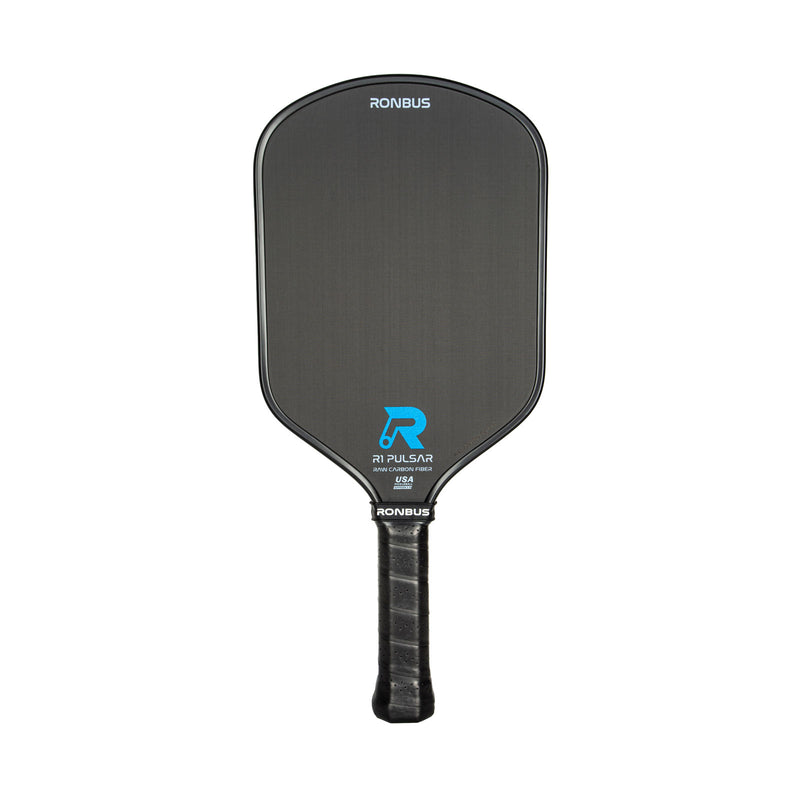 ronbus pulsar r1 5.25" handle length pickleball paddle hotmelt thermoformed t700 toray carbon fibre spin