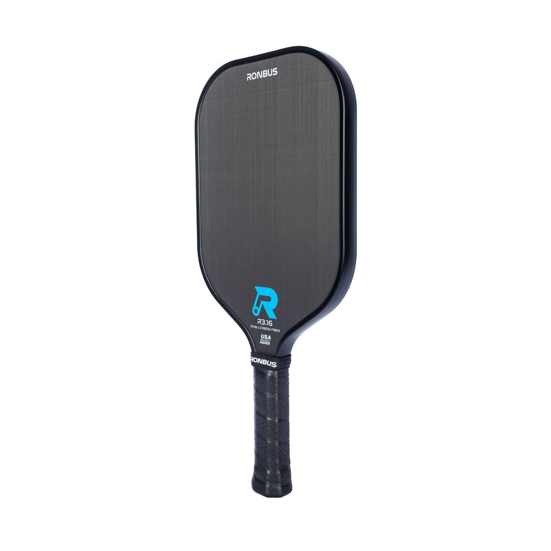 Ronbus r3.16 black pickleball paddle T700 toray carbon fiber 16mm thick