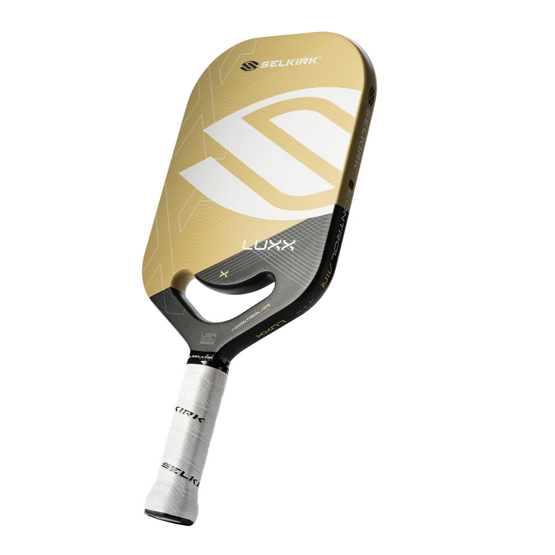 selkirk luxx control invikta gold pickleball paddle 20mm thick elongated edgless