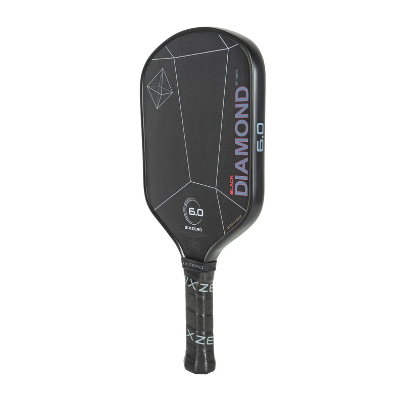 six zero black diamond pickleball paddle raw fiberglass 16mm