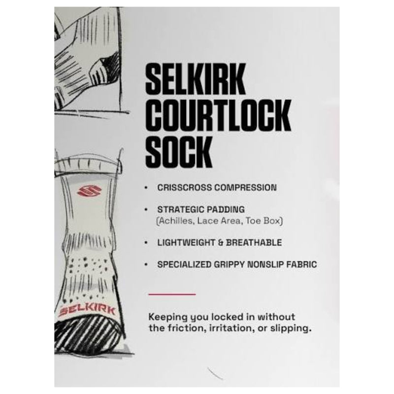 Selkirk Courtlock Socks Quarter