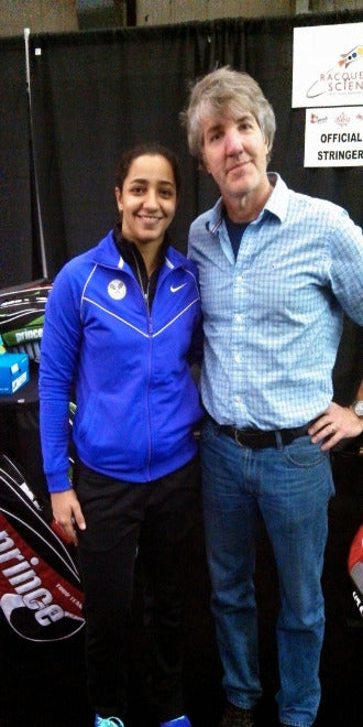 Raneem El Weleily at the Womens World Squash Team Championships Niagara Falls offical stringer ontoario canada