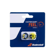 babolat custom damp feel tennis racquet vibration reduction black yellow