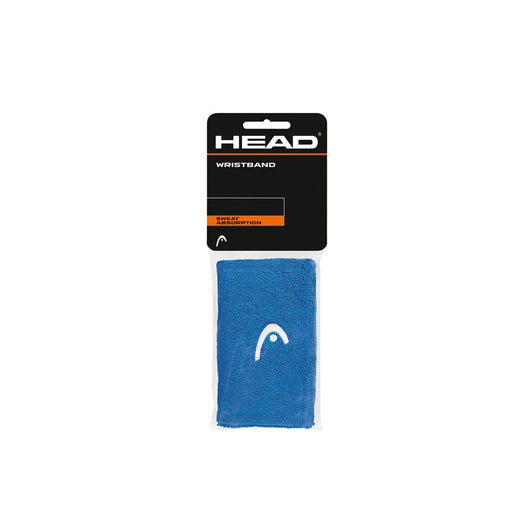 head large wristbands 5 inch cotton absorption elastic blue