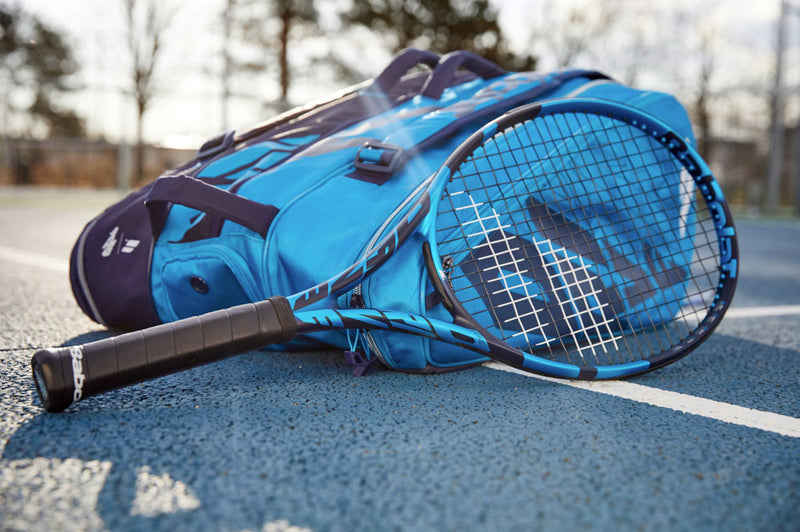 Babolat Pure Drive 2021 new power tennis racquet 16x19 pattern blue black color kingston ontario canada