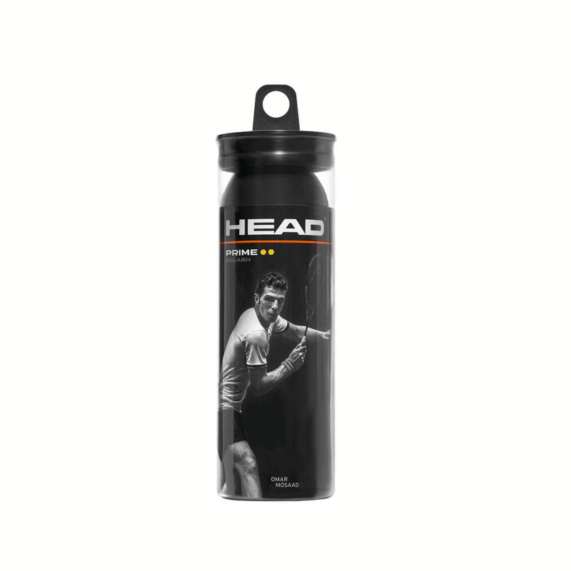 Head Prime Pro double yellow dot squash ball- 3/tube