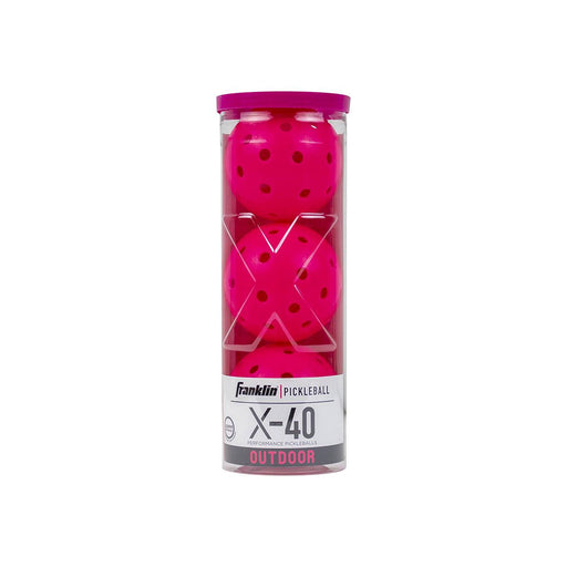 franklin x40 x 40 pickleball balls outdoor pink 3x