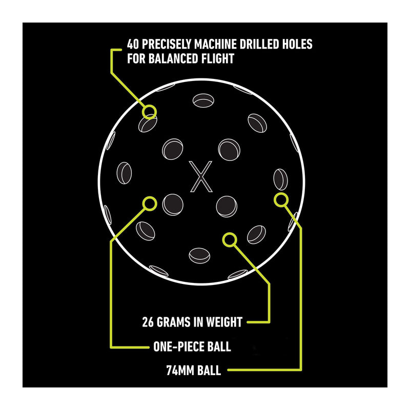 franklin x40 x 40 pickleball balls outdoor pink 3x