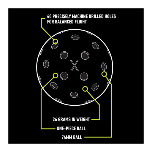 franklin x40 x 40 pickleball balls outdoor pink 3x