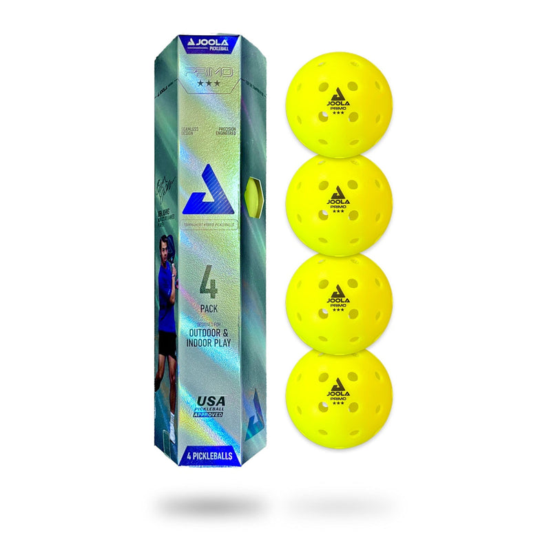 joola primo 3 star pickleball balls outdoor 4 pack