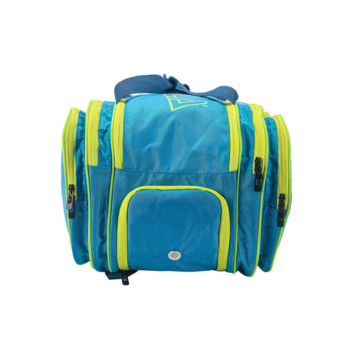 joola tour elite pickleball bag blue yellow shoe pocket