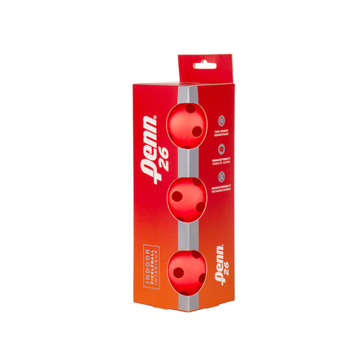 penn indoor 26 pickleball ball lava red high vis concrete hardwood surface softer play