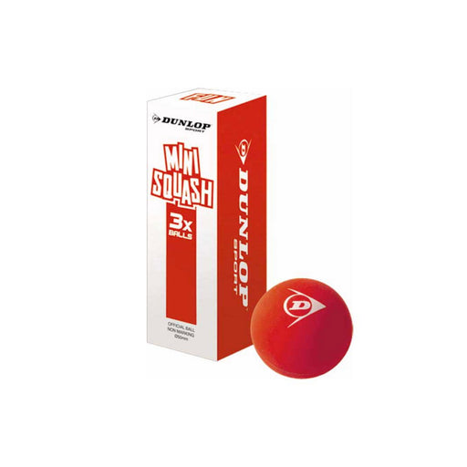 dunlop minin red fun squash ball for kids 5-7 years old bouncy