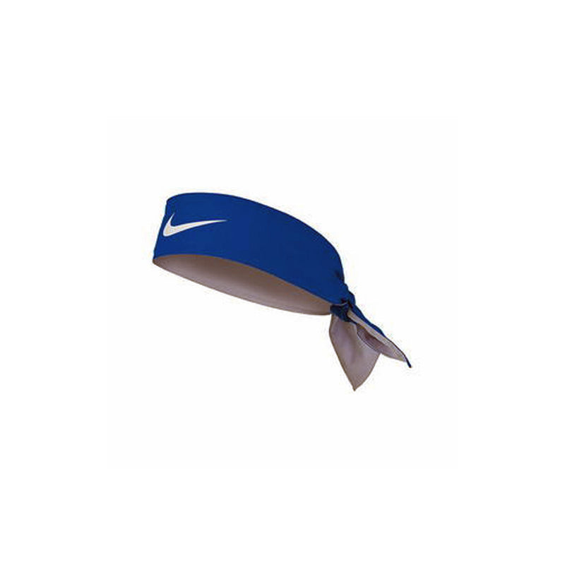 nike tie on headband dri fit sweatband blue