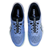 asics gel blade 8 womens indoor court shoe for squash badminton pickleball periwinkle / french blue color