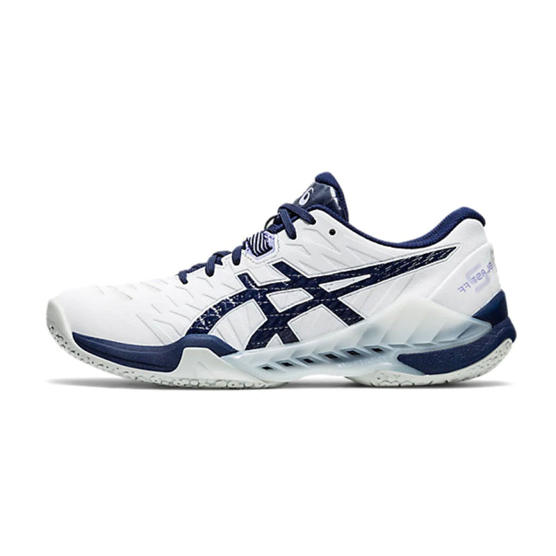 Asics Blast FF 2 squash badminton pickleball indoor shoe white blue colorway
