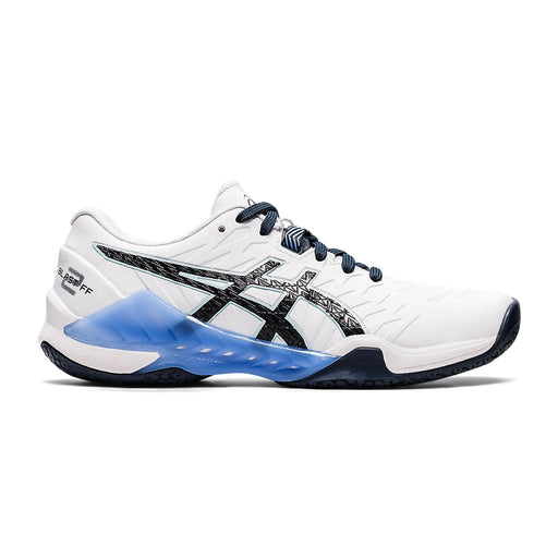 Asics gel Blast FF 2 women's indoor court shoe for squash badminton pickleball white / French Blue colorway