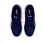 asics gel challenger 13 women's outdoor court shoe for tennis pickleball dive blue soft sky color hardcourt top view