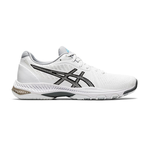asics gel netburner ballistic ff 2 indoor court shoe women squash badminton pickleball white black colour