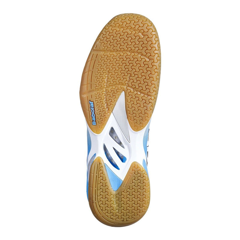 babolat shadow tour mens indoor court shoe for pickleball squash badminton. blue black color sole