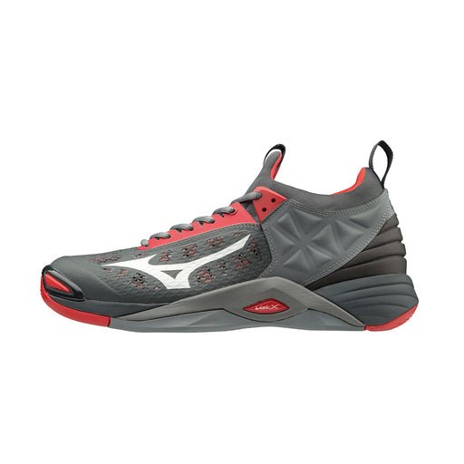Mizuno Wave Momentum Indoor Court shoe red grey