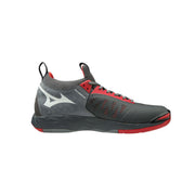 Mizuno Wave Momentum Indoor Court shoe red grey