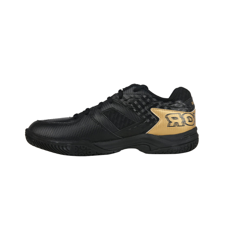 victor p9200td-cx indoor court shoe for squash badminont pickleball black and gold color