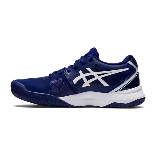 asics gel challenger 13 women's outdoor court shoe for tennis pickleball dive blue soft sky color hardcourt 