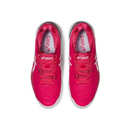 asics gel reolution 8 pink cameo tennis pickleball hardcourt shoe footwear durable supportive kingston ontario canada racquetscience top view