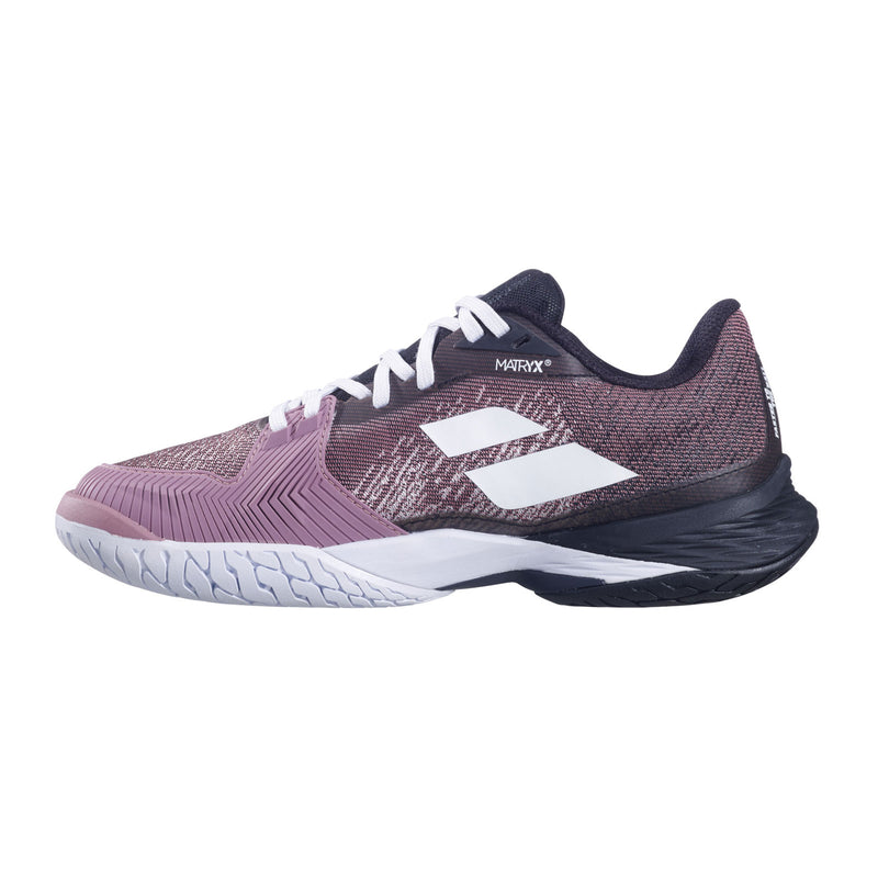 babolat jet mach 3 tennis pickleball outdoor court shoe black pink michelin rubber outsole comfort light kingston ontario