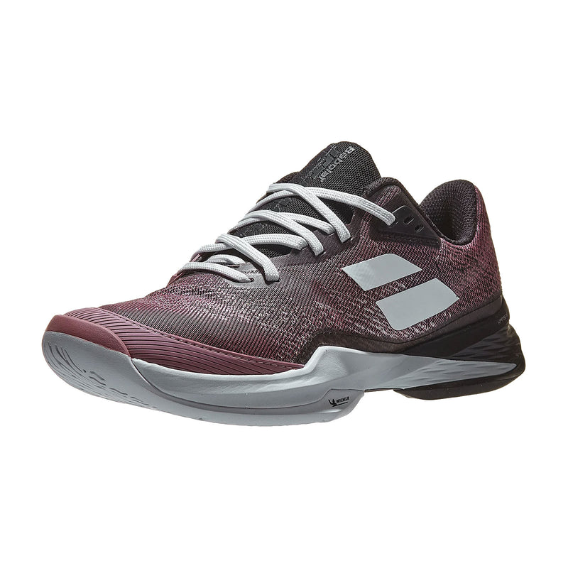 babolat jet mach 3 tennis pickleball outdoor court shoe black pink michelin rubber outsole comfort light
