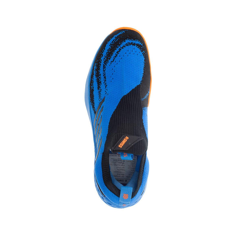 kswiss aeroknit tennis pickleball outdoor court light performance blue orange upper