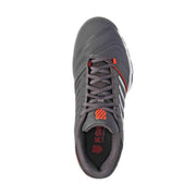 kswiss bigshot light 4 tennis pickleball outdoor court shoe grey orange medium width good value top image