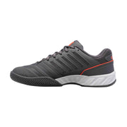 kswiss bigshot light 4 tennis pickleball outdoor court shoe grey orange medium width good value