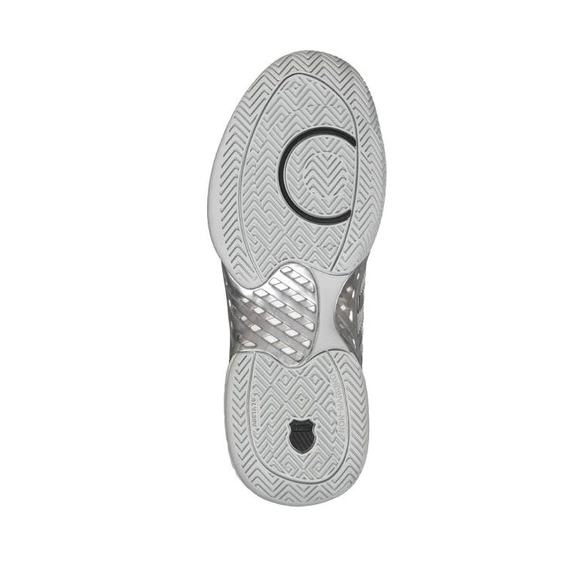 kswiss hypercourt express grey tennis pickleball shoe hardcourt clay outdoors performance sole