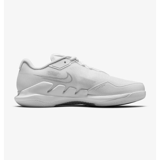 nike vapor vapour air zoom pro womens tennis pickleball shoe court hardcourt white metallic  medial side