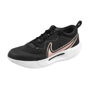 nike zoom pro outdoor court shoe tennis pickleball black on red bronze on black mesh upper